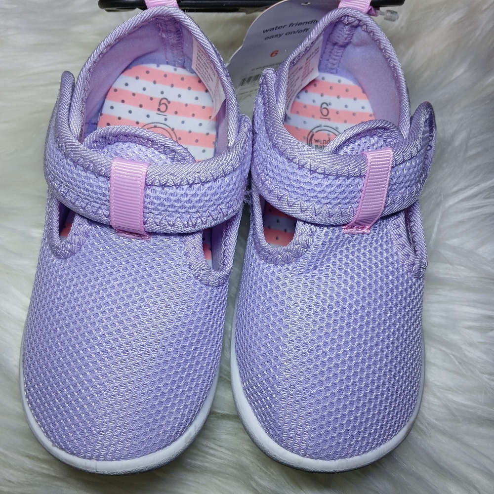 Wonder Nation Purple Water Shoes Slip-On Design